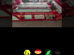 Lampu Fluorescent T8 Liner Anti-Korosi Baja Tahan Karat GRP Tahan Ledakan Tabung Tunggal