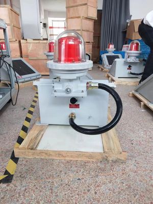 Lampu Penghalang 12V IP66 Waterproof Solar-Powered Marine Audible Visual untuk Pencegahan Penghalang Pesawat