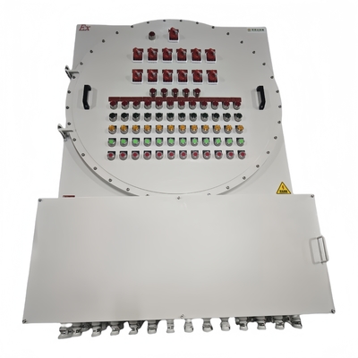 ATEX 380V Flameproof Control Panels Industrial Power Distribution Panel Aluminium Material anti korosi IP66 untuk Zona Berbahaya1 2 21 22 Nominasi arus ≤ 250A