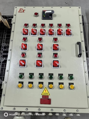 IP65 Kotak Panel Perlindungan Ledakan Dengan Lapisan Bubuk Akhir Aluminium ≤225A panel tahan ledakan tegangan