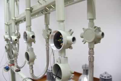 IP66 Cast Aluminium Explosion Proof Junction Box Fire Protection Wiring Box Exd IIB IIC Disesuaikan