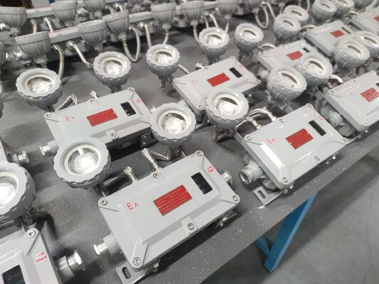 Lampu Darurat Tahan Api 180 menit Twin Spot untuk Lokasi Berbahaya Zona 1/21 dengan Sertifikasi ATEX