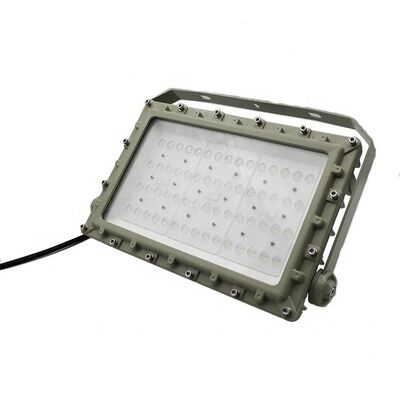 Lampu Sorot LED Anti Ledakan OEM CRI Ra80 Perlindungan IP66 WF2 Dirancang untuk Lingkungan Berbahaya Pencahayaan Industri