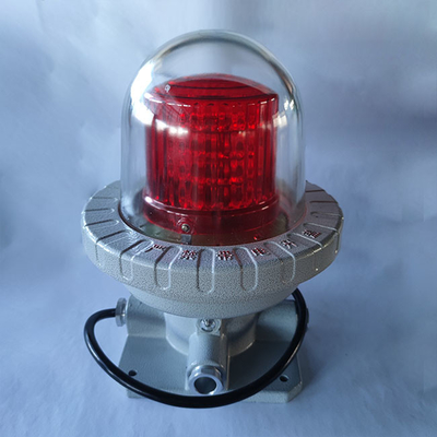Berkualitas tinggi Merah/Transparent 5-40w Ledakan Proof Aviation Obstruction Light Pesawat Peringatan untuk Area Berbahaya