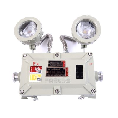 Twin Spot LED Flameproof Emergency Light Explosion Proof Isi Ulang