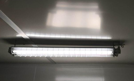 EX 2 * 20w tabung LED ganda Lampu Fluoresen 100Lm / W 12 inci 18 inci Led Lampu Linier Proof Led