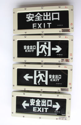 ATEX Pola yang dapat disesuaikan Lampu peringatan darurat LED tahan led ATEX IP66 Lampu tanda keluar LED tahan led