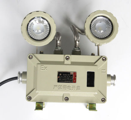 Lampu darurat tahan api yang dipasang di dinding dan langit-langit Ex Db Eb IIC T6 Gb/Ex Tb IIIC T80C Db dengan waktu darurat 180 menit