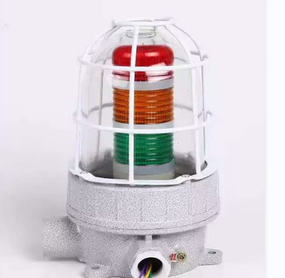 Aluminium Alloy Shell Proof Explosion Alarm Audible dan Visual Dengan Sumber Led Cocok untuk Zona1,2 &amp; 21,22