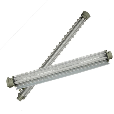 Kelas Keamanan II Lampu Fluoresen tahan ledakan 600mm/1200mm Panjang tahan korosi 1/2/3 tabung Kabel
