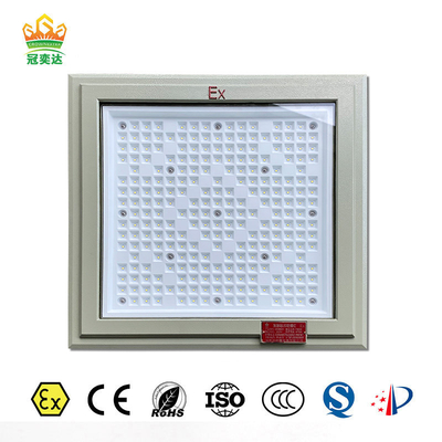 ATEX 18*18 Inch Square Shape Explosion Proof Light 100w 130lm/w Lampu Stasiun Bensin Dengan Garansi Lima Tahun