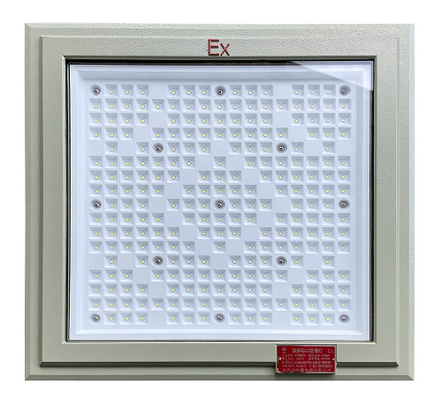 ATEX 18*18 Inch Square Shape Explosion Proof Light 100w 130lm/w Lampu Stasiun Bensin Dengan Garansi Lima Tahun