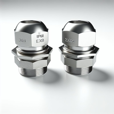 Single Wire Armor Flameproof Cable Gland dengan 6-12mm Clamping Range
