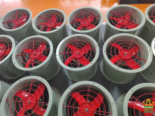 2000m3/h 1450r/m Kipas Aksial Buktinya Ledakan Dengan Diameter 250mm Untuk Lingkungan Berbahaya Ledakan