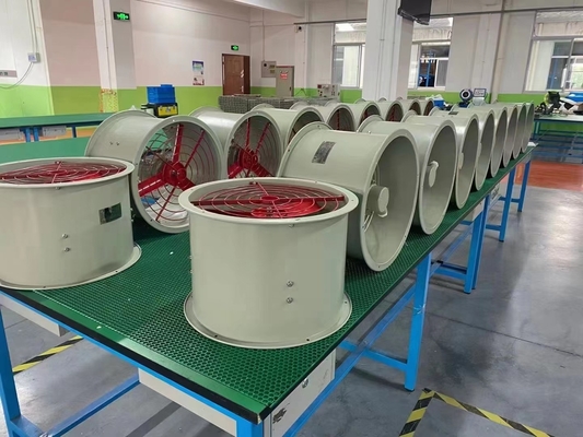 Industri 1450r/m Proof Explosion Exhaust 300mm diameter Fan Aman dan Ventilasi Berkinerja Tinggi untuk Daerah Berbahaya