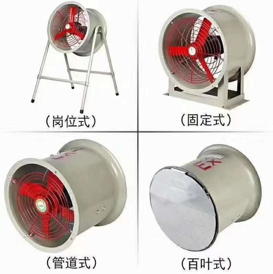 BAF IP54 Lampu Eksplosi Proof 2000-9500m3/h Dengan Aluminium Alloy Iron