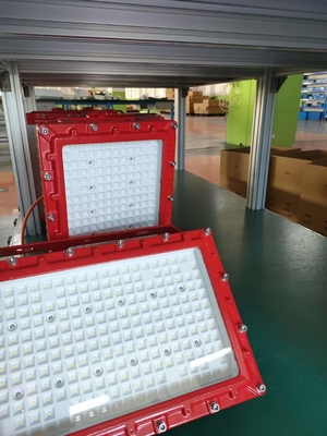 140lm/W Lampu LED Besi Merah dengan Input AC/DC dan IP66