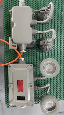 Lampu darurat tahan api ATEX dengan LED untuk dinding di dalam ruangan / luar