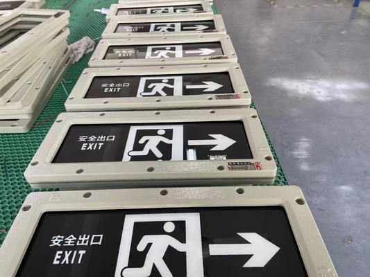 3 Watt Aluminium Alloy Die Casting Ledakan Proof Emergency Exit Sign Dengan 120 Mins