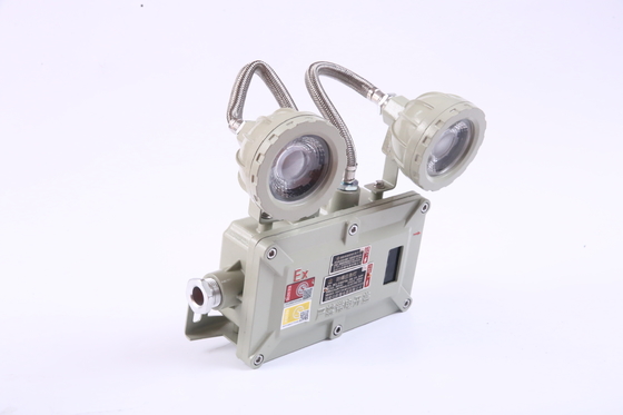 2*5w Ex Proof Aluminium Lampu darurat 65-85DB Alarm Decibel IP66