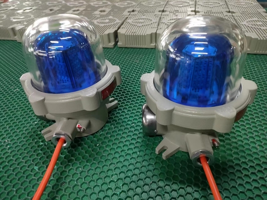 120-180db Merah Ledakan Proof Audio Alarm Light dengan 150 Times / min berkedip