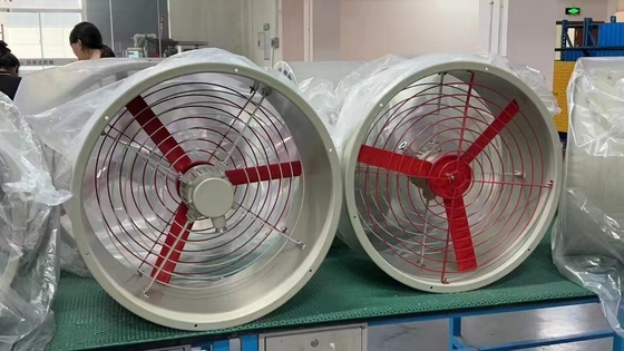Industri 1450r/m Proof Explosion Exhaust 300mm diameter Fan Aman dan Ventilasi Berkinerja Tinggi untuk Daerah Berbahaya