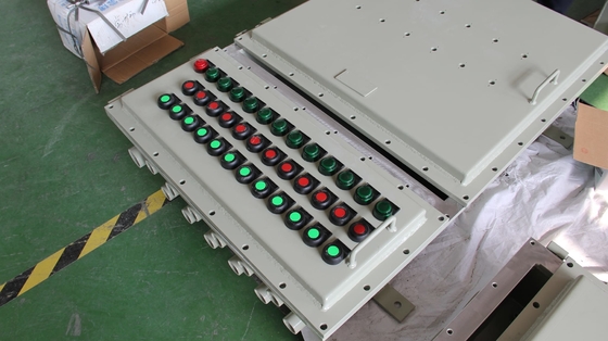 Panel kontrol tahan api tahan ledakan 2 mm yang dipasang di dinding dengan tingkat perlindungan IP66 WF2 yang disertifikasi oleh ATEX