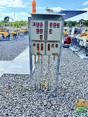 Panel kontrol tahan api tahan ledakan 2 mm yang dipasang di dinding dengan tingkat perlindungan IP66 WF2 yang disertifikasi oleh ATEX