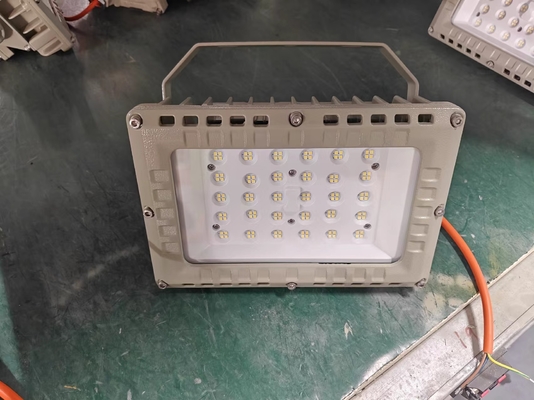 ATEX Aluminium 50W Lampu Banjir Proof Ledakan