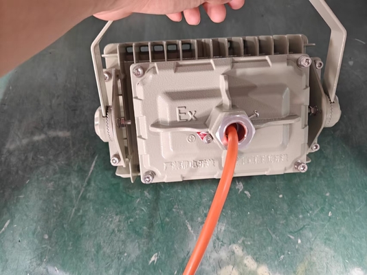 ATEX Aluminium 50W Lampu Banjir Proof Ledakan