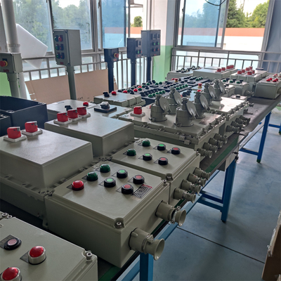 Panel kontrol tahan api tahan ledakan IP66 WF2 dengan akses kabel khusus bersertifikat ATEX