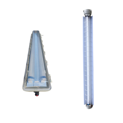 Ex Proof Flameproof Lampu Linier Fluoresen Perlengkapan - IP66 - tahan korosi 54watt ceiling flange gantungan mount
