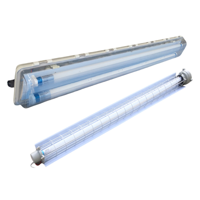 Ex Proof Flameproof Lampu Linier Fluoresen Perlengkapan - IP66 - tahan korosi 54watt ceiling flange gantungan mount