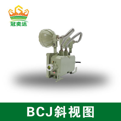 Lampu darurat tahan api yang dipasang di dinding/tepi dengan aluminium kelas laut dan 2*3Watt