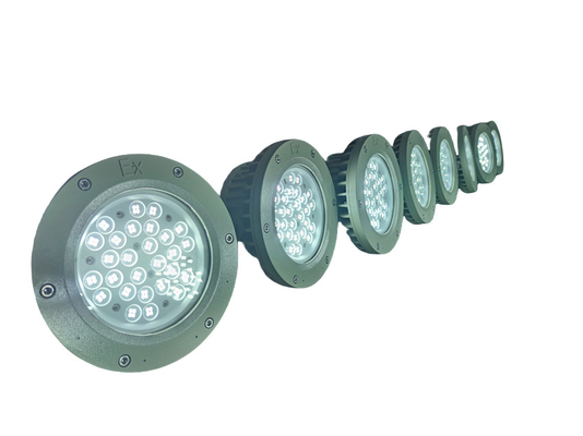 Div 1 ATEX Disetujui Exproof Flameproof LED Bay Light dengan WF2 Degree 150Watt 180lm/w