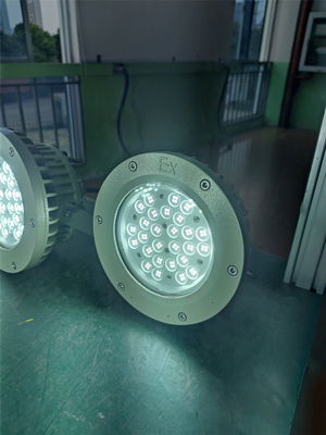 Ex Proof High bay Light 180lm/w ATEX Korosi tahan IP66 Led Lampu Langit-langit Luar 50W-250W