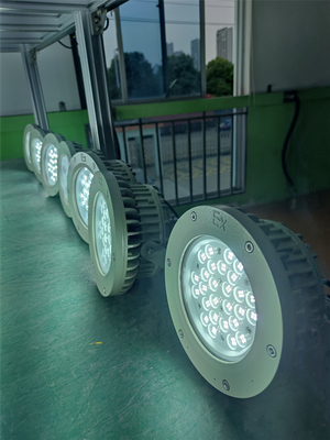 Ex Proof High bay Light 180lm/w ATEX Korosi tahan IP66 Led Lampu Langit-langit Luar 50W-250W