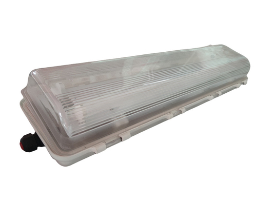 Lampu Fluoresen LED tahan api Ex d ATEX IECEx dinilai IP66 untuk Area Berbahaya 53W 100lm/w