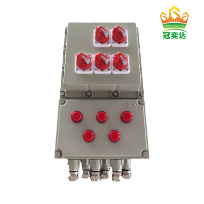 Flameproof IP66 Ex Db Eb IIC T6 Gb Ex Tb IIIC T80.C Db Panel kontrol aluminium yang dipasang di dinding