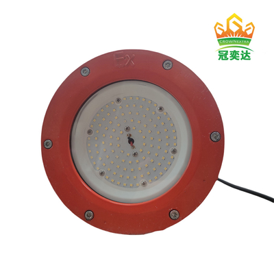 Ledakan Proof Bay Lampu Dengan ATEX IECEx RoHS IP66 Anti korosi untuk industri Laut 170lm / watt 90-295V
