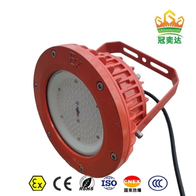 Lampu Teluk LED tahan ledakan ATEX IP66 Aluminium Kelas Marinir untuk kapal di lepas pantai Minyak 175lm/watt 295V