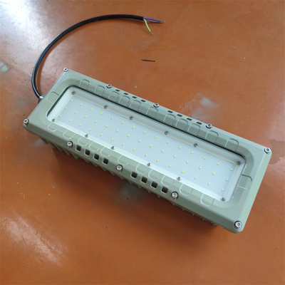Lampu linier Led Ex-Proof ATEX IEC RoHS IP66 WF2 kelas laut Aluminium 100lm/w 295v 80watt untuk Zona 1,2,21,22