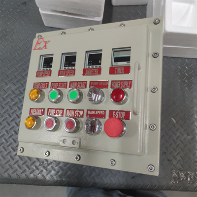 ATEX CNEX peringkat Ex d Flameproof Panel Box Enclosure IP66 WF2 untuk Area Berbahaya dengan Kabel Masuk Disesuaikan 295Vac