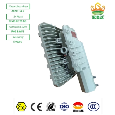 Lampu jalan LED ExProof yang diberi rating ATEX WF2 IP66 manik-manik CREE Untuk Zona 1 Lapangan Minyak/Lautan 180lm/w 295≤V