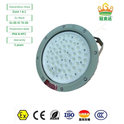 Proof Flameproof LED Bay Light Dust-/Waterproof Dengan Driver MEANWELL untuk Zona Berbahaya 1 175lm/watt
