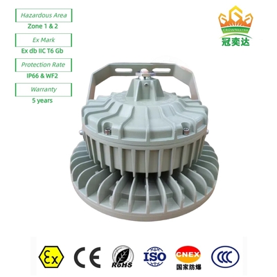 Proof Flameproof LED Bay Light Dust-/Waterproof Dengan Driver MEANWELL untuk Zona Berbahaya 1 175lm/watt