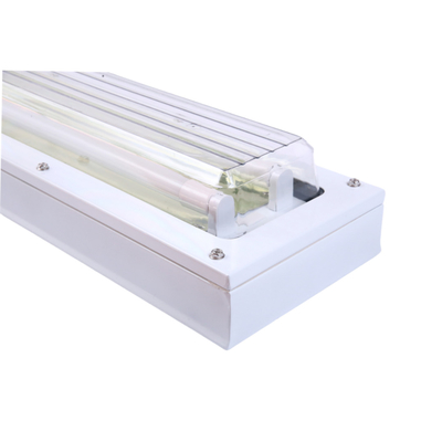 Ex Proof Flameproof LED Linear Fluorescent Light ATEX Dengan Plastik Seluruh ((GRP) Tubuh 72watt 100lm/w