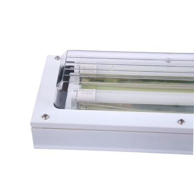 Exproof ATEX Linear Fluorescent Light Flameproof debu / waterproof untuk zona berbahaya 1 2 Gas Minyak 100lm / watt