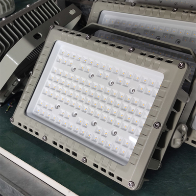Ex-Proof LED Flood Light safety OEM Tersedia untuk Area Berbahaya Pencahayaan anti korosi 165lm/w