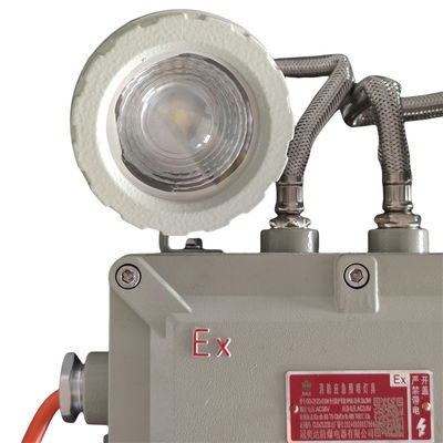 Lampu darurat tahan ledakan tahan api paduan aluminium tahan api untuk area penyimpanan bahan bakar penerbangan